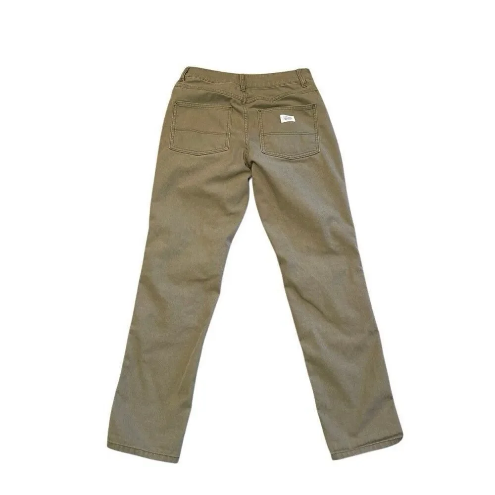 REI Co-Op Trailsmith Pants Canvas Double Knee Reinforced Size 8 Hiking Workwear